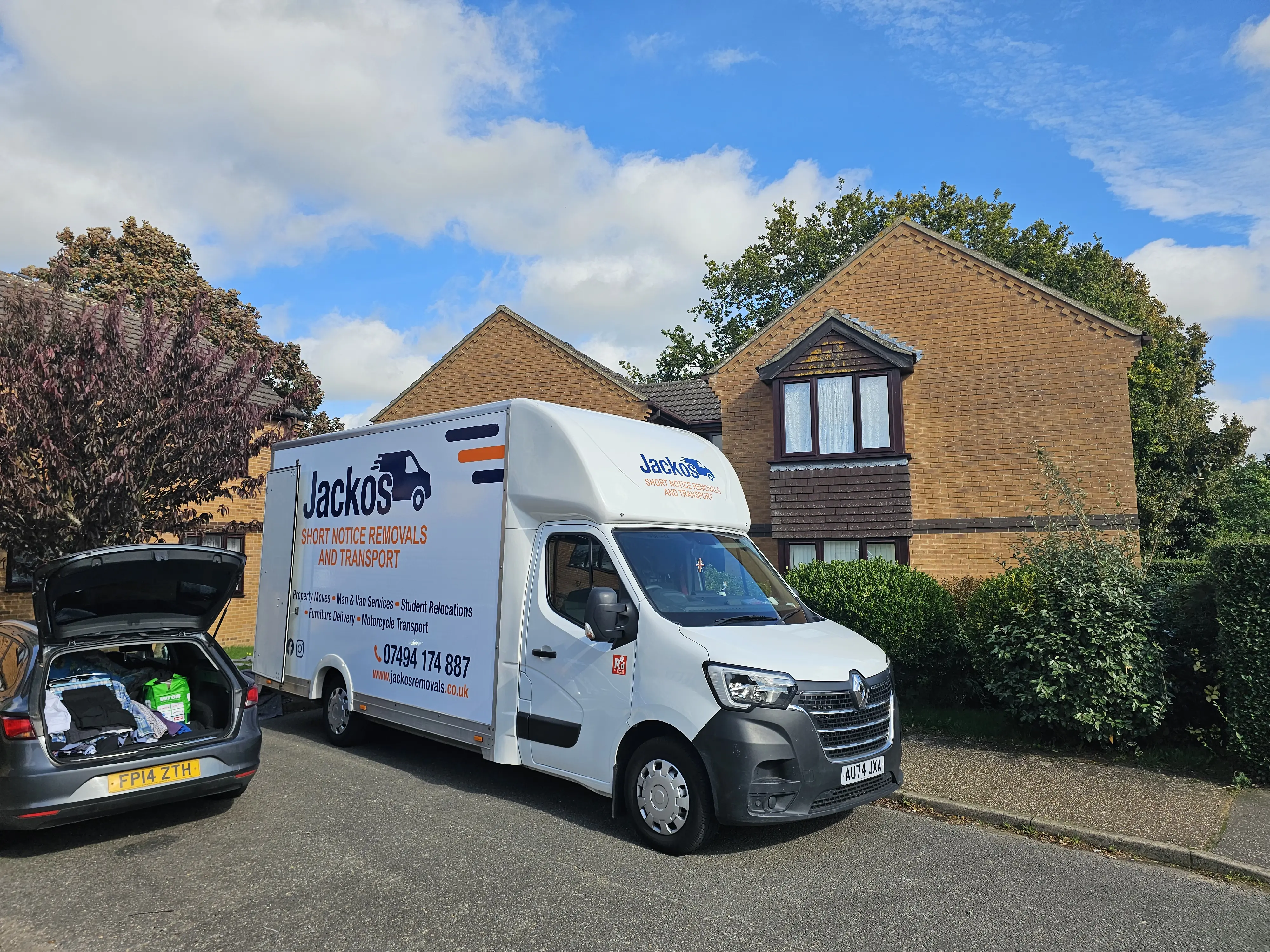 Jacko's Removals team and vehicles